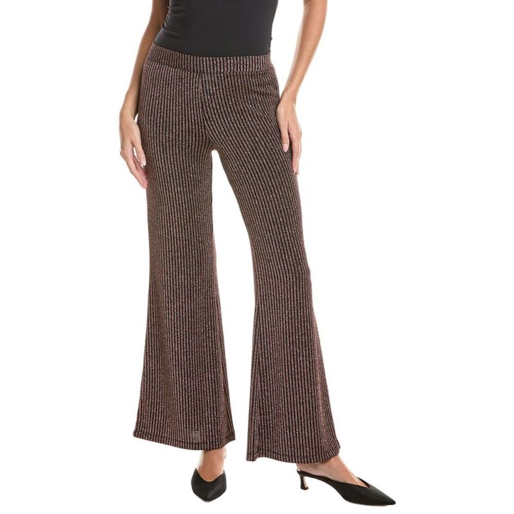 Johnny Was Womens  Jenna Metallic Easy Pant, Brown